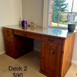 2 Desks, 2 Chairs, 2 Dressers & 1 Computer Desk All For $445