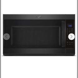 Whirlpool WMH53521HB 30 Inch Over the Range Microwave Oven with 2.1 cu. ft. Capacity, 1000 Cooking Watts, Convertible Venting, 400 CFM, Keep Warm Func