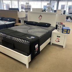 White Queen Panel Bed