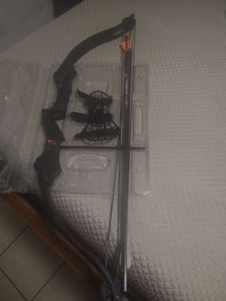 Black Compound Bow with Arrow and Accessories