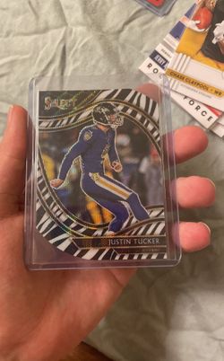 Justin Tucker Zebra Die Cut Select NFL