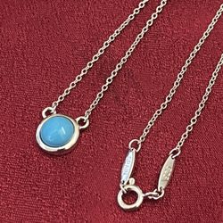 Turquoise Pendant Necklace S925