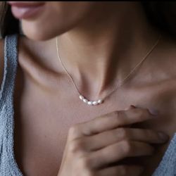 N199-  Natural Baroque Pearls Necklace!  