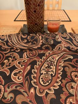 NEW CURTAIN PANELS, Also Have Valences With A Rope Trim.  They Are In Excellent Condition. Curtain Panels Are Brand New