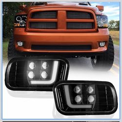 DRFG LED Fog light with Daytime Running Light for Dodge Ram 2009-2012 1500, 2010-2017 2500/3500 Driving Fog Lamps Assembly Pickup Truck 