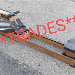 WaterRower Walnut Rowing Machine with S3 BLE Monitor