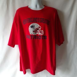 NFL New England Patriots Mens Short Sleeve Graphic T-shirt Size 2XL