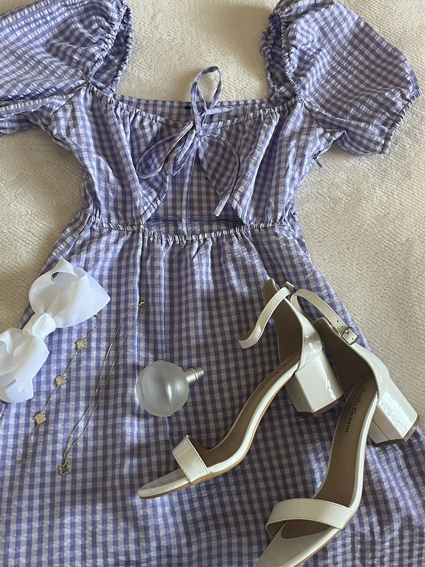 Purple Gingham Dress
