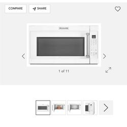 KitchenAid 30" 1000-Watt Microwave Hood Combination