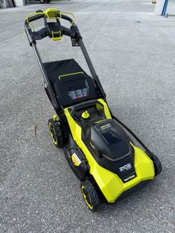 RYOBI 40V 21” Self Propelled Cross Cut Mower