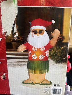 Christmas Hula Santa Decoration