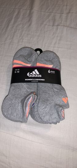 6 pairs adidas women’s cushioned socks Shoe size 5-10