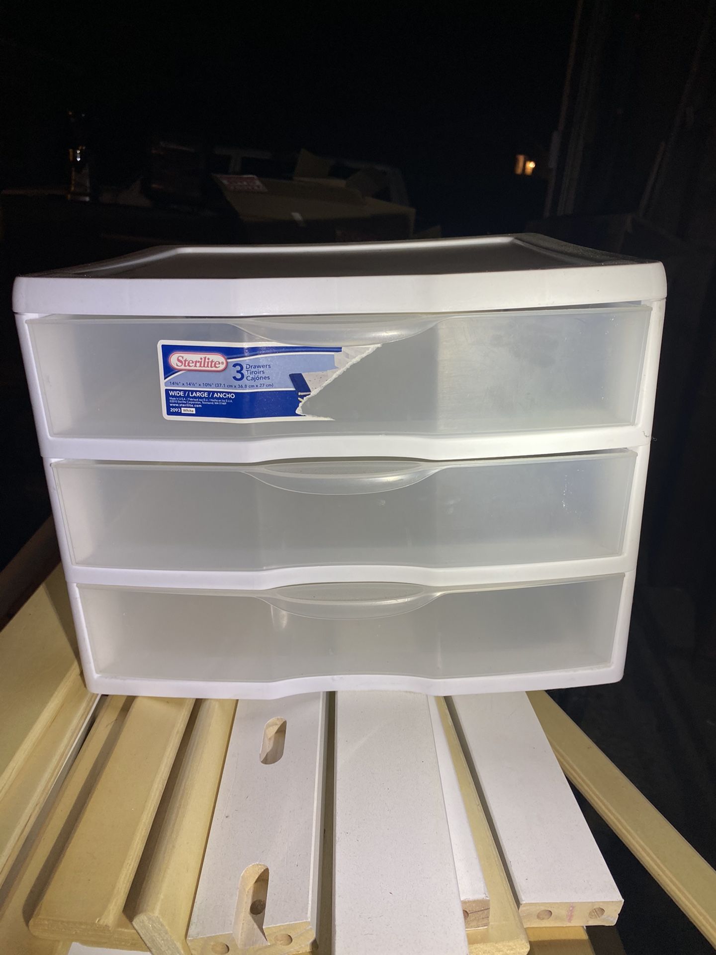 3 drawer plastic organizer