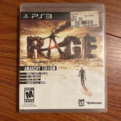 PS3 Rage Anarchy Edition