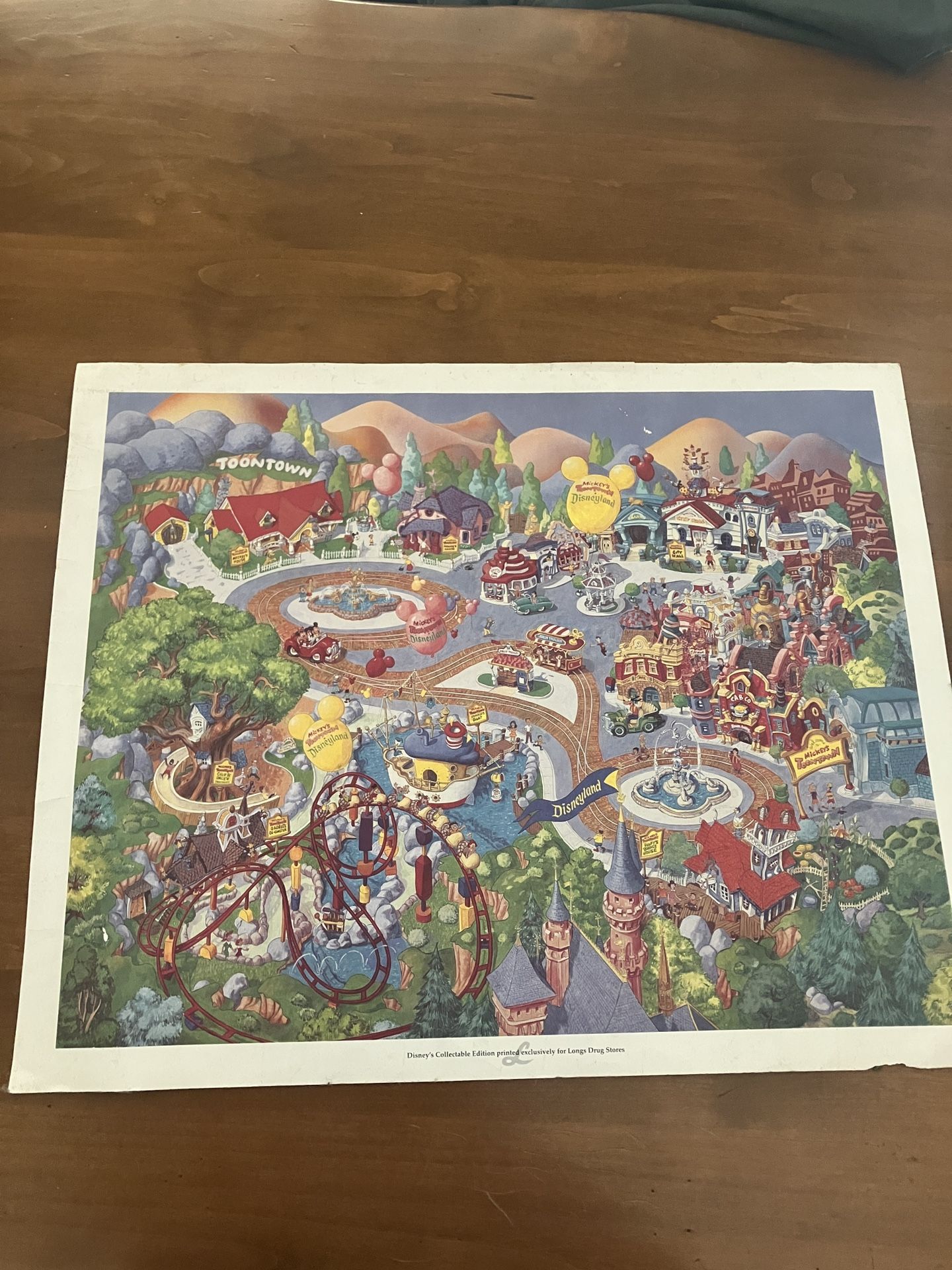 Disney Toon Town Print By Art Boyer 