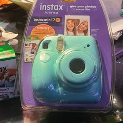 Instead's Fuji film insects Mini 7 Is with a Fuji film instax Mini film extra cartridge