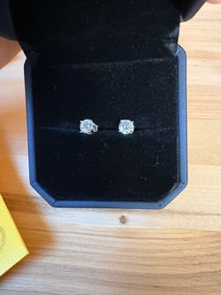 Moissanite Earrings Size 0.5mm