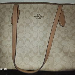 Coach Nina Tote Signature Canvas