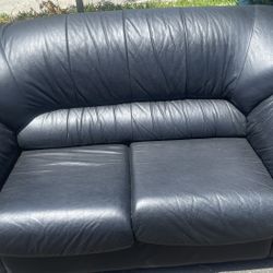 Black Leather Sofa