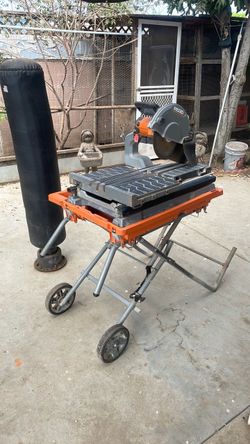 15 -Amps 10 in. Blade Corded Wet Tile Saw with portable stand