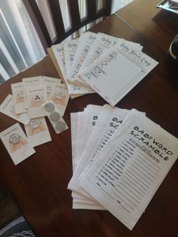 Baby Shower Game Cards Bundle