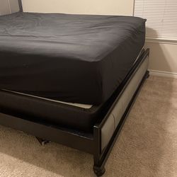 Cali King Bed/Mat/Box w/ Nightstand