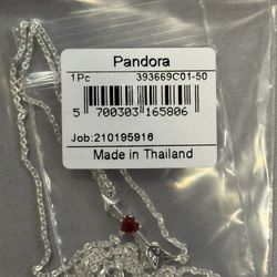 Brand New Pandora Heart And Arrow Necklace 
