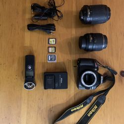 Nikon D3200 Camera With Accessories 