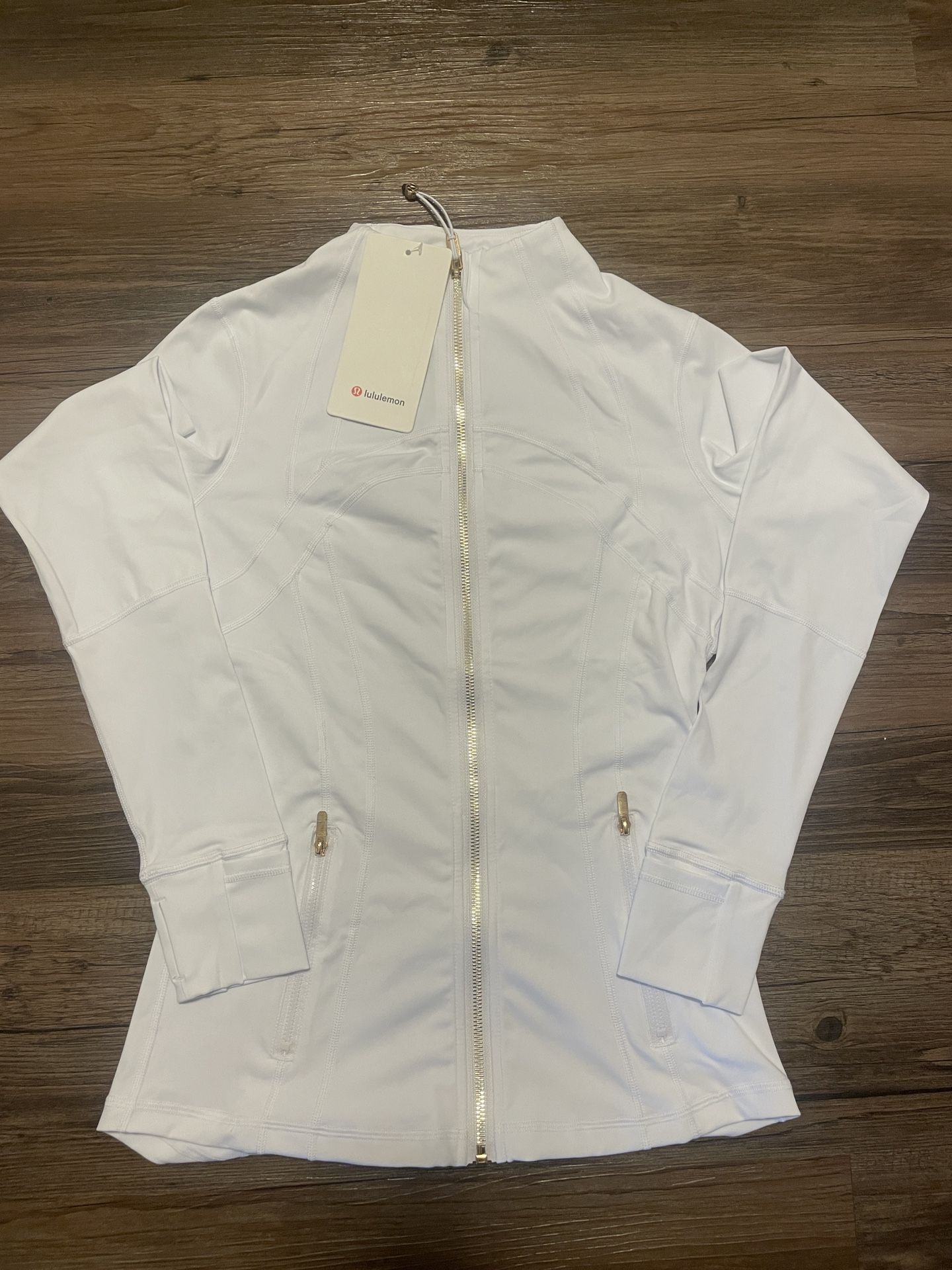 Lululemon White zip up jacket 