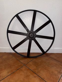 Black Decorative Wagon Wheel