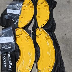 YOUNZJ Caliper Covers Compatible for Toyota Camry 2019-2024 RAV4 2020-2024 17 in 18 in Wheel Hub fit for Front and Rear Car Brake Caliper Cover Set of