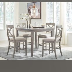 Ashley Parellen 5 Piece Square Dining Room Counter Table