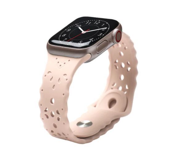 Pink Silicone Smart Watch Apple Watch Wrist Band— Light Pink NIB