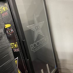 Big rockstar energy drink fridge. Brand new