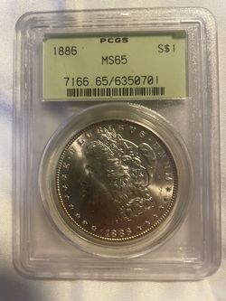 1886 Morgan Silver Dollar ($1) – PCGS MS65 (Old Green Holder)