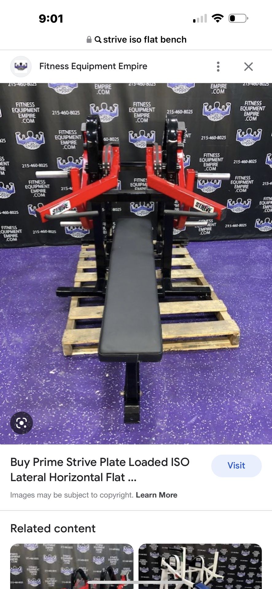 Strive (prime Fitness)Iso Flat Bench press