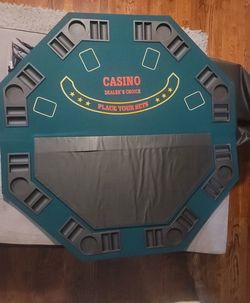 Portable poker table