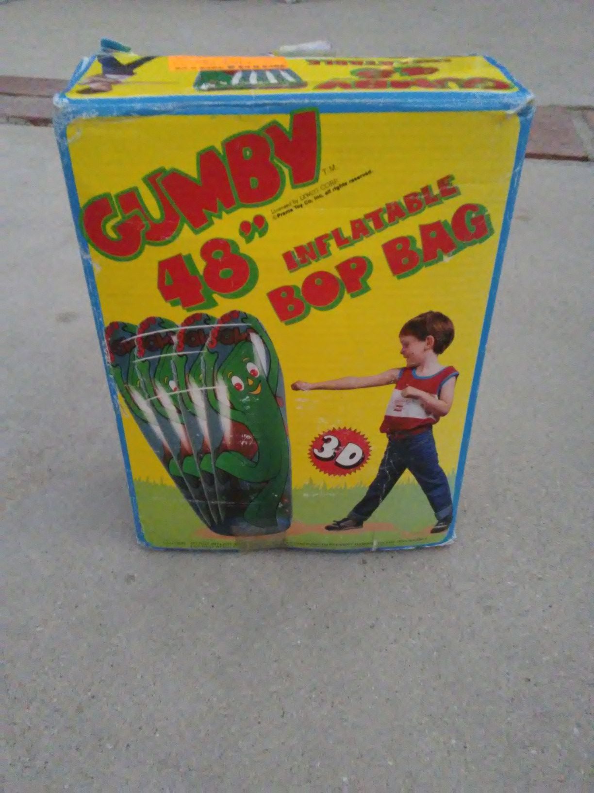 Vtg Gumby inflatable Bop Bag