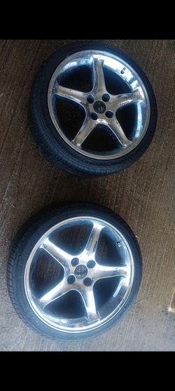 04 cobra style 4 lug rims ( fits mustang and many others )