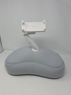 SAIJI Kindle Pillow Stand, iPad Stand Compatible with 4.7”-15.6” Kindle, Phone, iPad, 360° Adjustable Lap Beanbag Tablet Holder for Bed with Flexible 