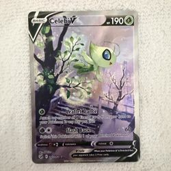 Pokémon TCG Celebi v 245/264 Fusion Strike Alternate Art Rare Holo Card