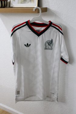White Mexico away player version Jersey available in all sizes
