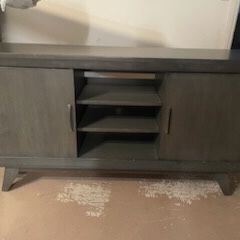 Living Spaces Gray Tv Stand 
