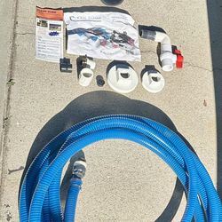 Flojet Portable Macerator RV Waste Pump Garden Hose Discharge Port 12V, Extension Hose