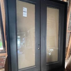 Pella Entry Doors, 3 Wide Entry Door Sidelight 105 x 97.625” Black