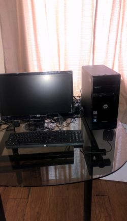 hp computer with all the accessories.