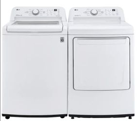 LG 4.3 cu. Top Load washer and 7. 3 cu GAS dryer with sensor dry