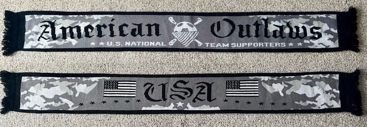 American Outlaws Camo USA Soccer Scarf (US Soccer Supporters Group)
