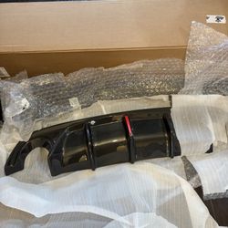 Jalisco carbon fiber diffuser with brake light. q50 2014-2017