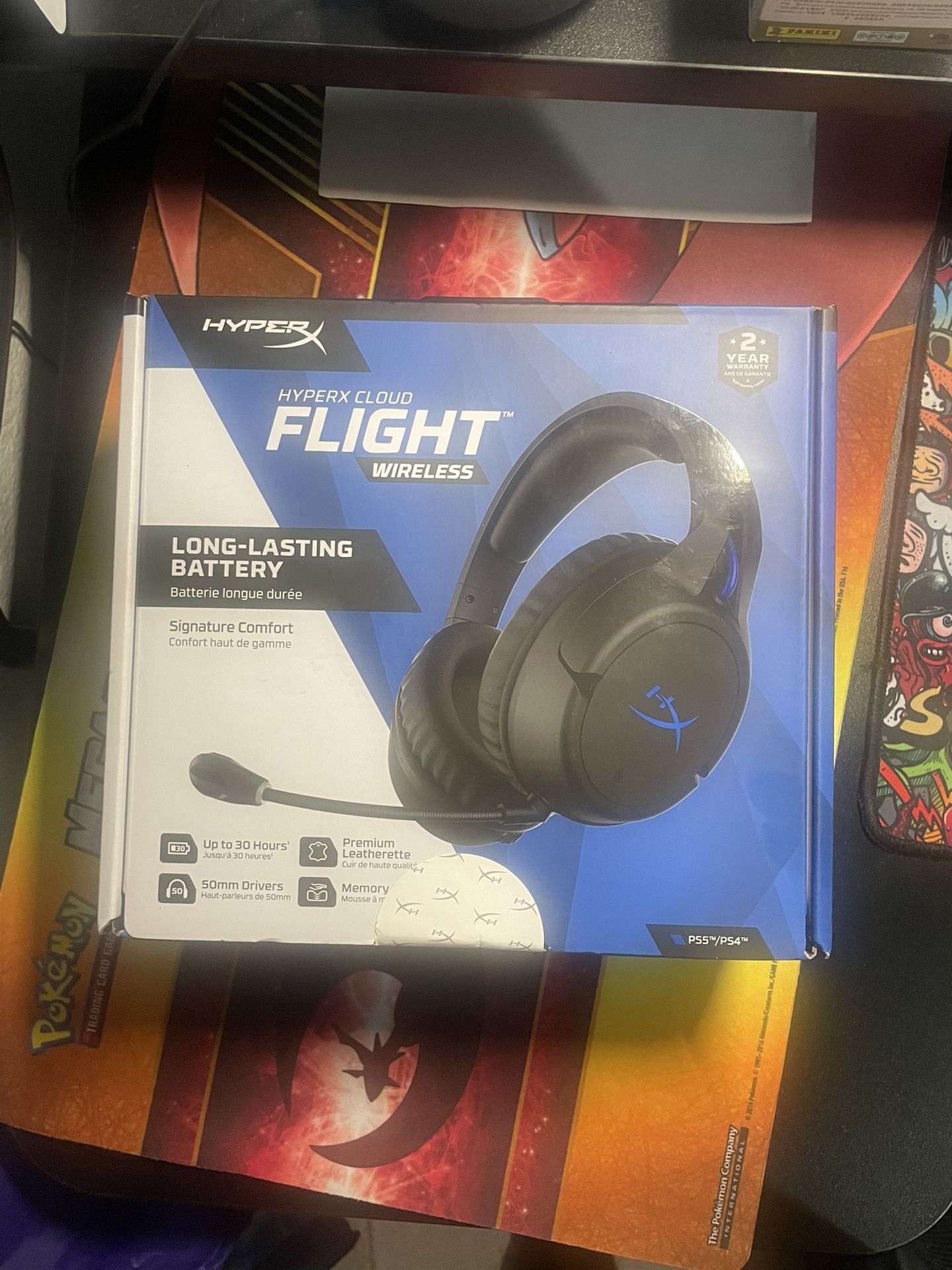 HyperX Cloud Flight Wireless Gaming Headset for PlayStation 4/5: USB, Built-In Microphone